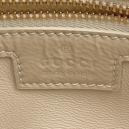 GUCCI Double G ChainShoulder Bag Ivory795902 Patent Leather