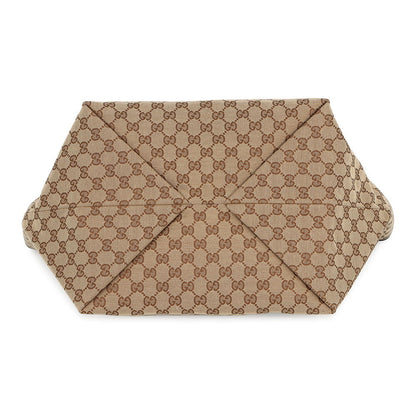 GUCCI Tortissima Tote Bag Beige/Brown788203 GG Canvas Leather Size Medium