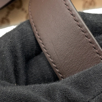 GUCCI Tortissima Tote Bag Beige/Brown788203 GG Canvas Leather Size Medium