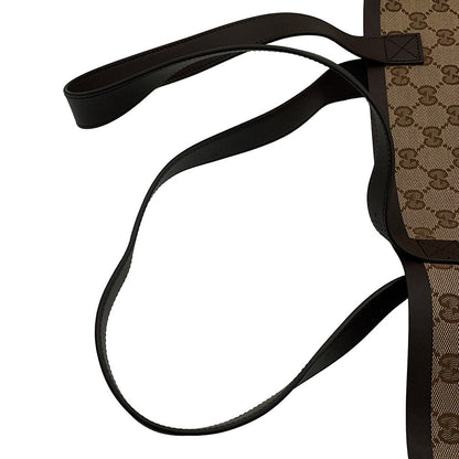 GUCCI Tortissima Tote Bag Beige/Brown788203 GG Canvas Leather Size Medium