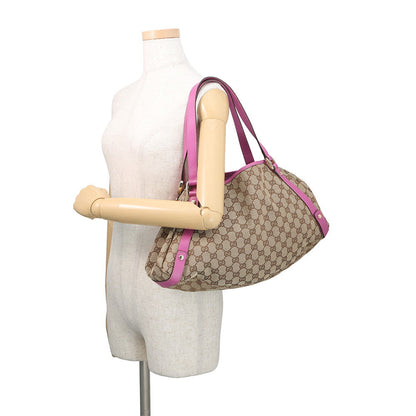 GUCCI Abbey Beige/Pink130736 GG Canvas Leather