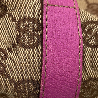 GUCCI Abbey Beige/Pink130736 GG Canvas Leather