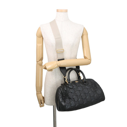 GUCCI GGMatelasse Handbag Black702242 Leather