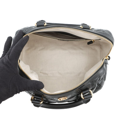 GUCCI GGMatelasse Handbag Black702242 Leather