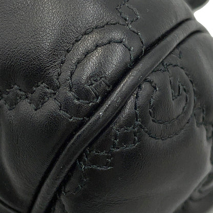 GUCCI GGMatelasse Handbag Black702242 Leather