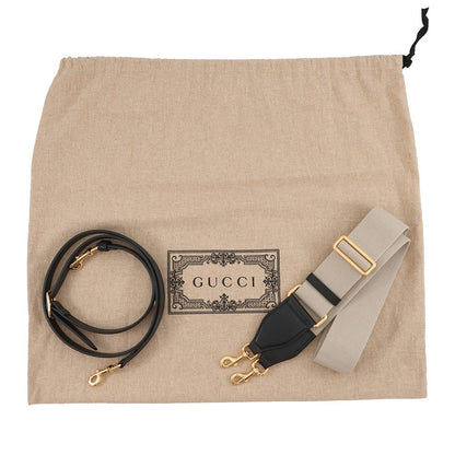 GUCCI GGMatelasse Handbag Black702242 Leather