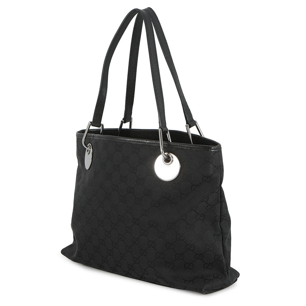 GUCCI GG Canvas Handbag Black120837 GG Canvas