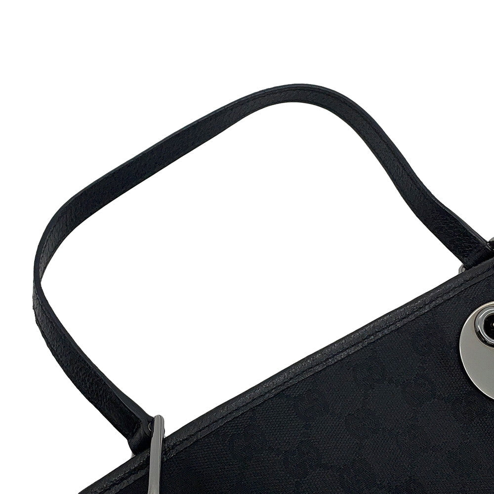 GUCCI GG Canvas Handbag Black120837 GG Canvas
