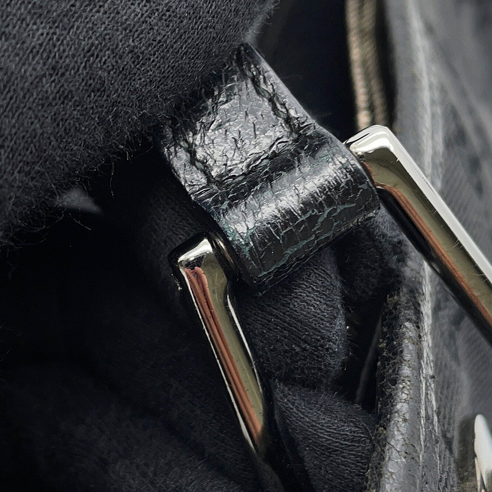 GUCCI GG Canvas Handbag Black120837 GG Canvas