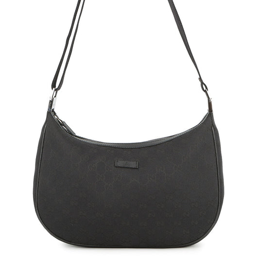 GUCCI GG Canvas Shoulder Bag Black122790 GG Canvas
