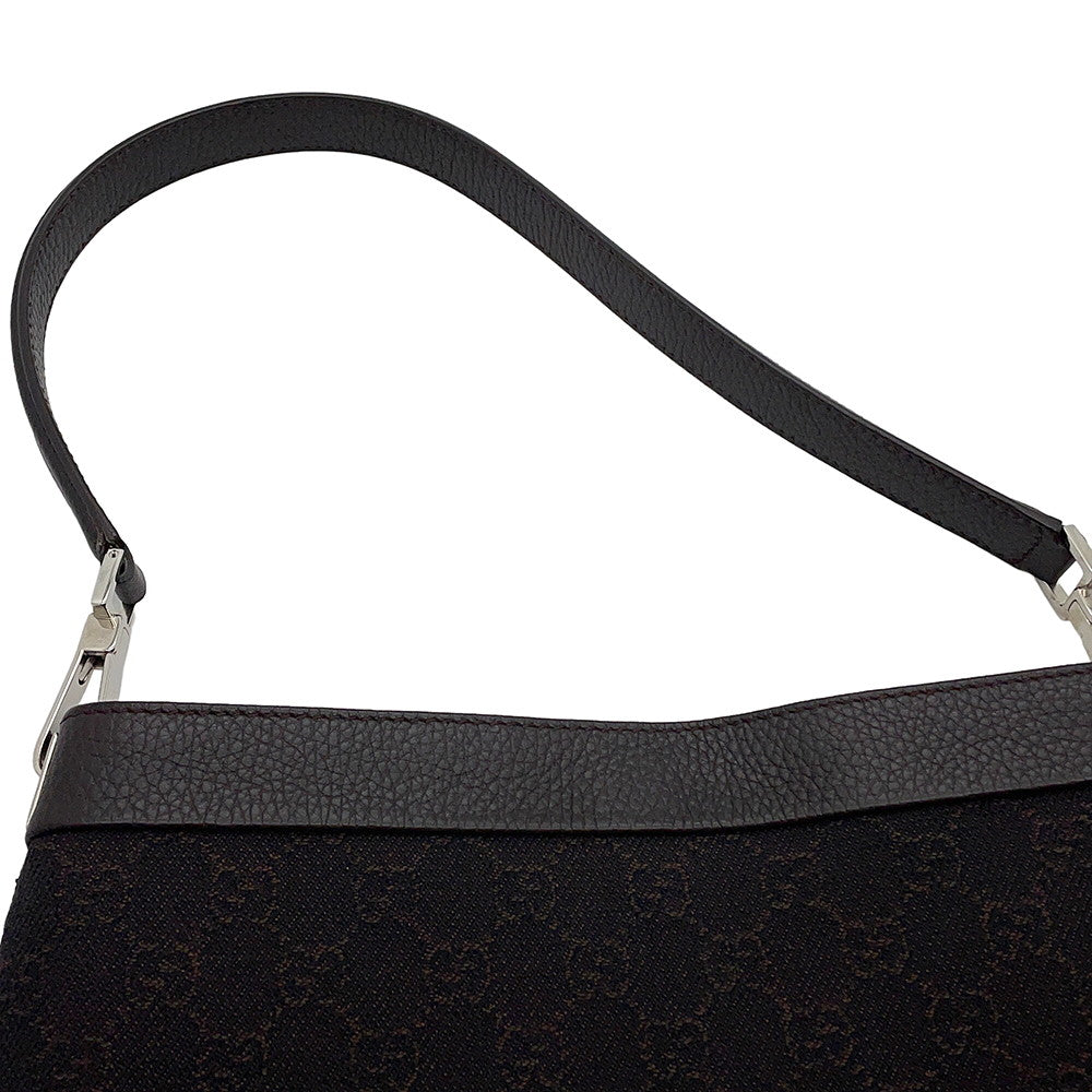 GUCCI GG Canvas Handbag Brown143745 GG Canvas Leather