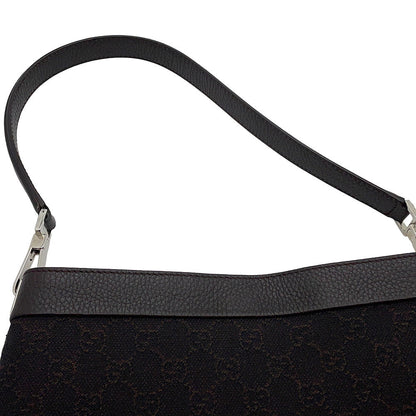 GUCCI GG Canvas Handbag Brown143745 GG Canvas Leather