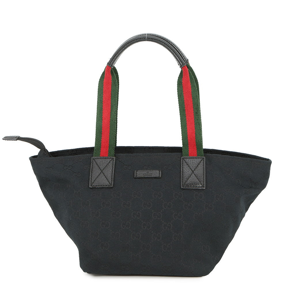 GUCCI GG Canvas Handbag Black131228 214397 GG Canvas