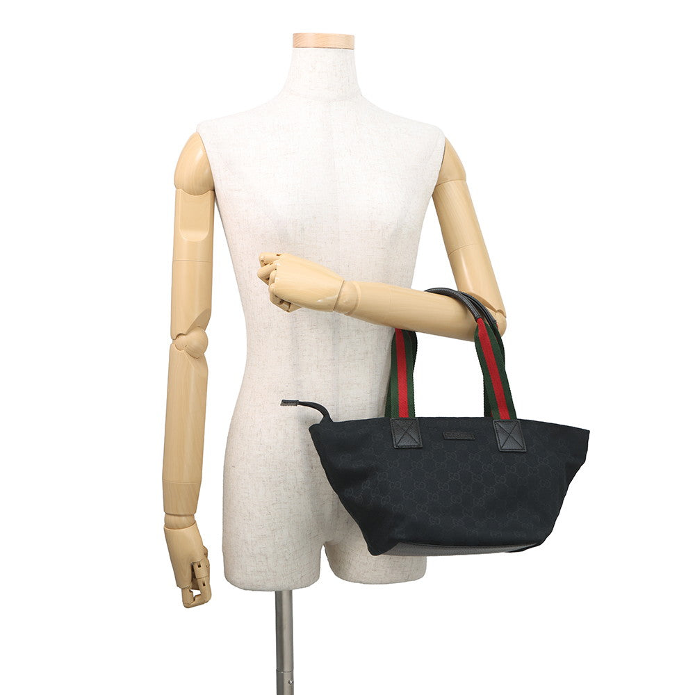 GUCCI GG Canvas Handbag Black131228 214397 GG Canvas