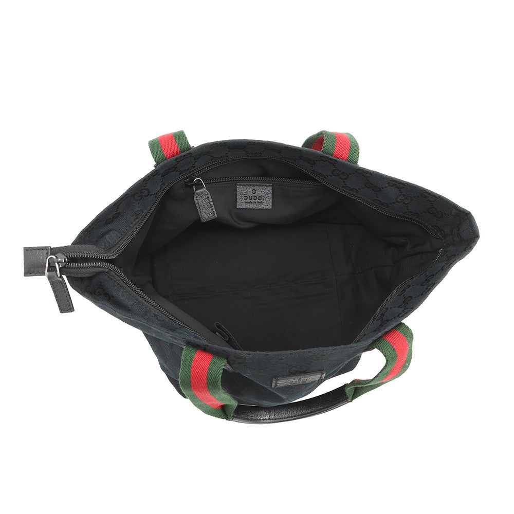 GUCCI GG Canvas Handbag Black131228 214397 GG Canvas