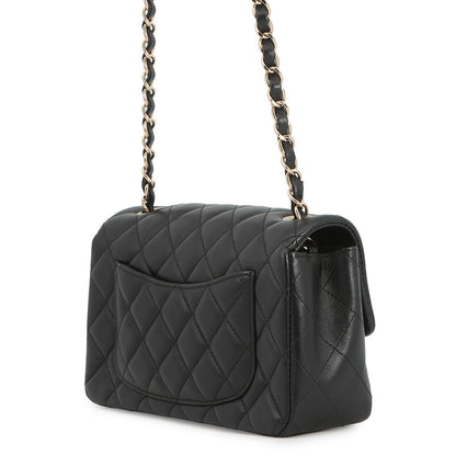 CHANEL Mini Materasse Chain Shoulder BlackA69900 Lambskin Size 20