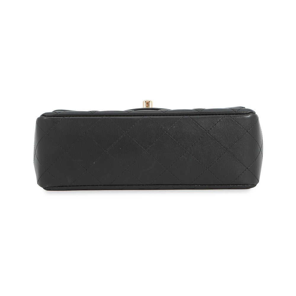 CHANEL Mini Materasse Chain Shoulder BlackA69900 Lambskin Size 20