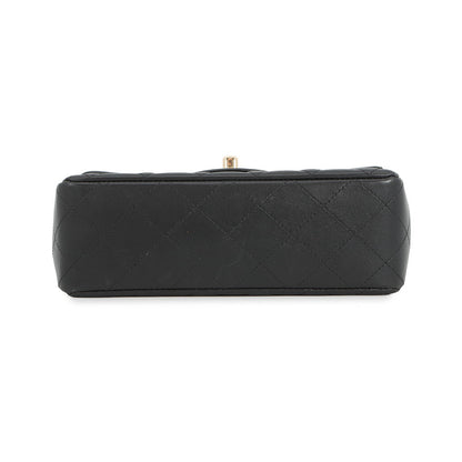 CHANEL Mini Materasse Chain Shoulder BlackA69900 Lambskin Size 20