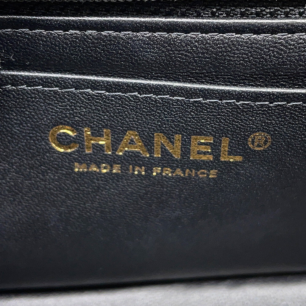 CHANEL Mini Materasse Chain Shoulder BlackA69900 Lambskin Size 20