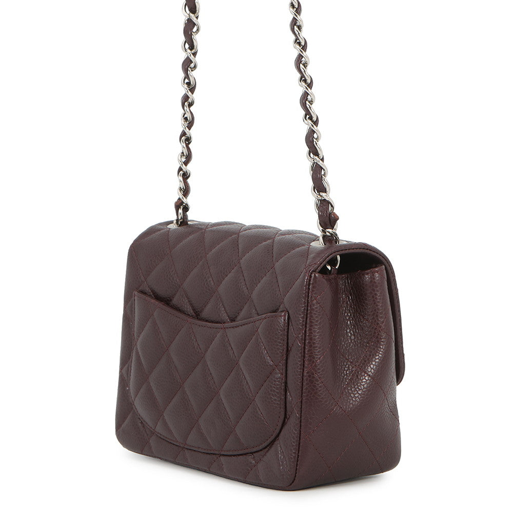 CHANEL Mini Materasse Chain Shoulder BordeauxA35200 Caviar Leather