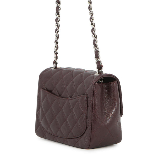 CHANEL Mini Materasse Chain Shoulder BordeauxA35200 Caviar Leather