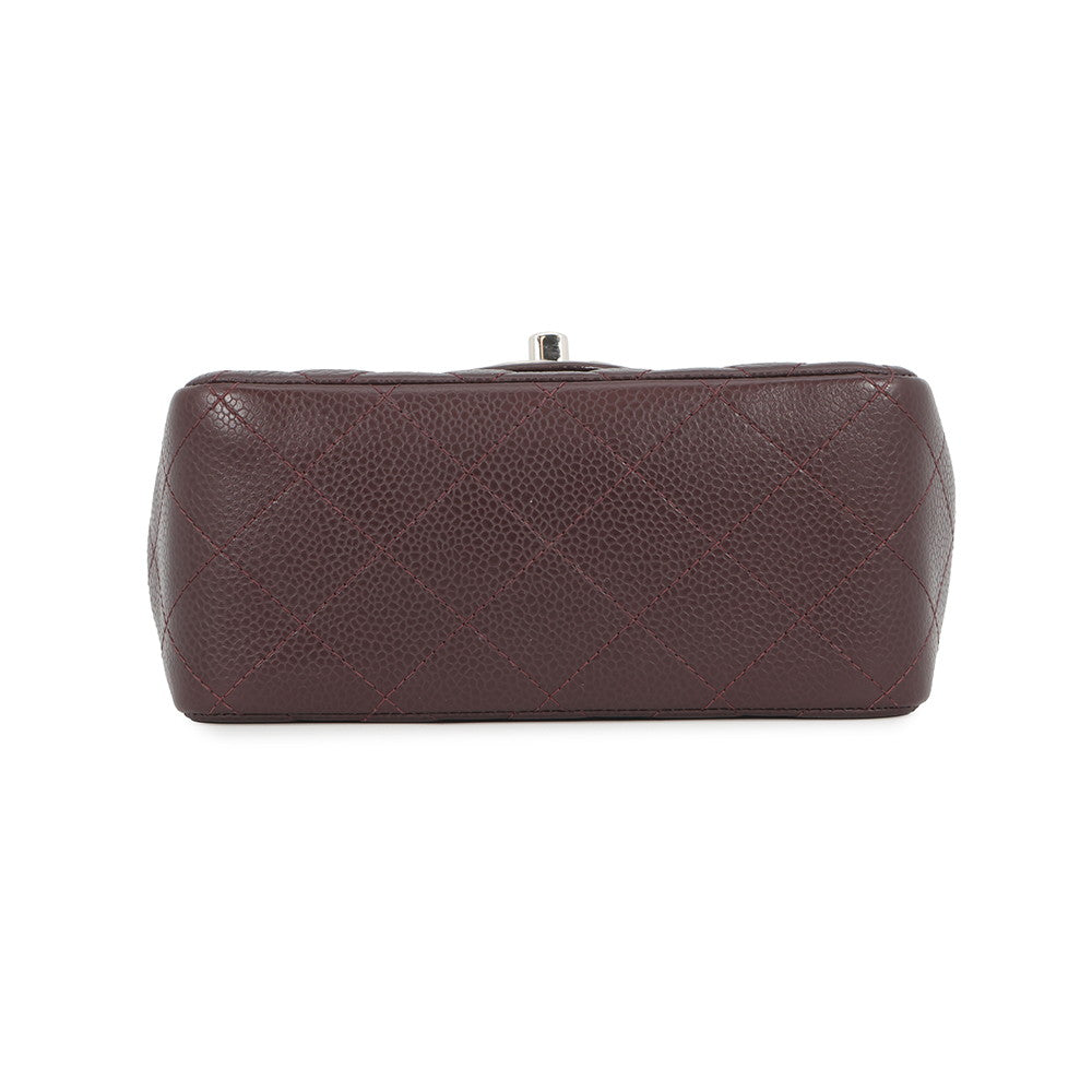 CHANEL Mini Materasse Chain Shoulder BordeauxA35200 Caviar Leather