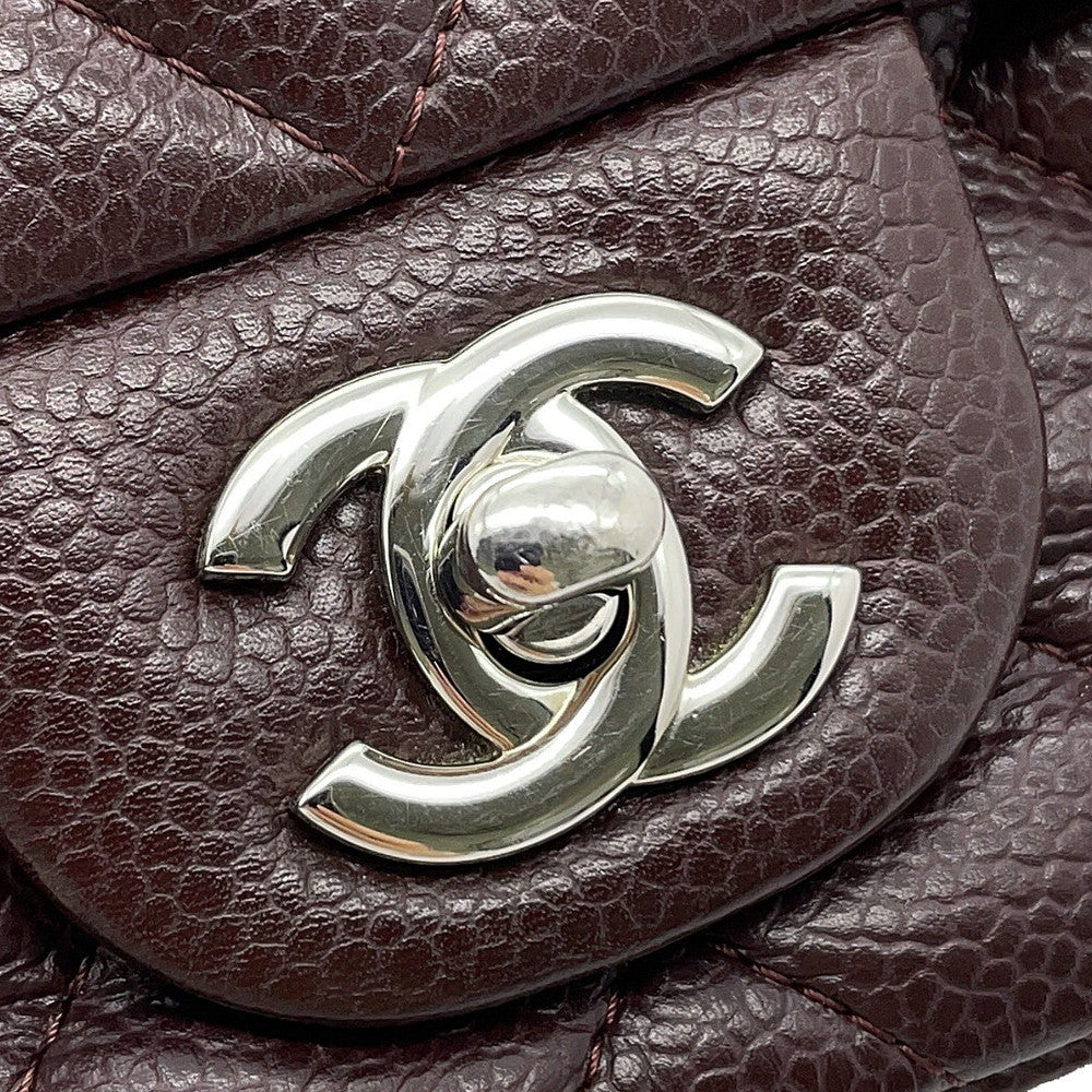 CHANEL Mini Materasse Chain Shoulder BordeauxA35200 Caviar Leather
