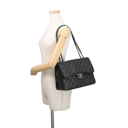 CHANEL Matelasse ChainShoulder Black Lambskin