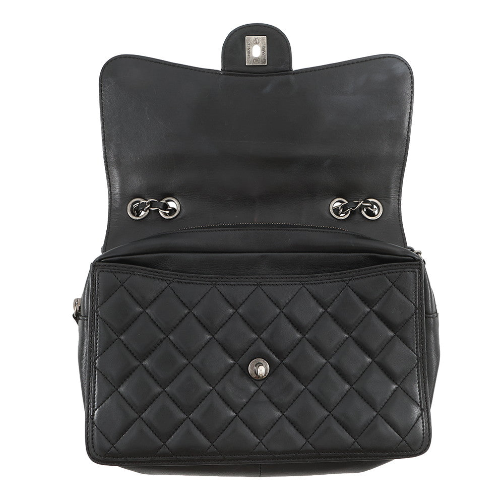 CHANEL Matelasse ChainShoulder Black Lambskin