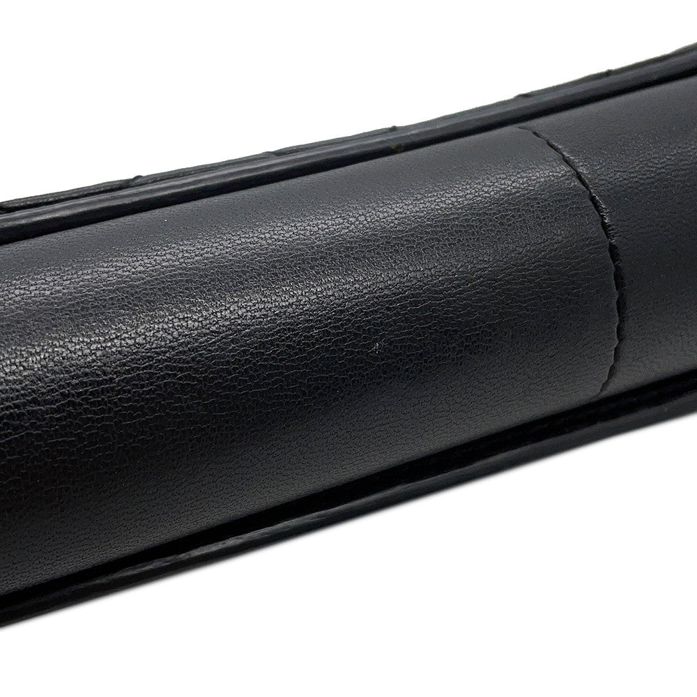 CHANEL Matelasse ChainShoulder Black Lambskin