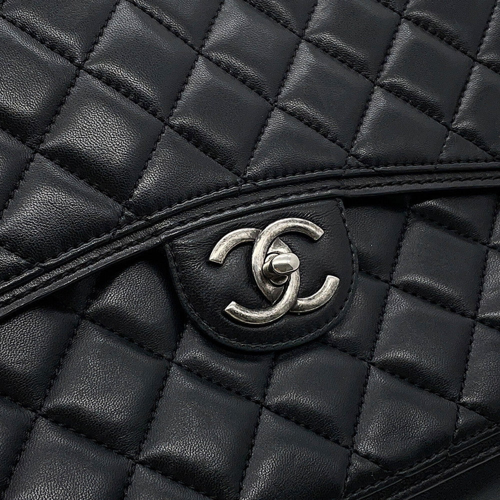 CHANEL Matelasse ChainShoulder Black Lambskin