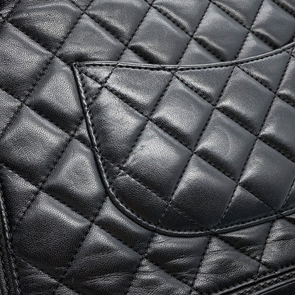 CHANEL Matelasse ChainShoulder Black Lambskin