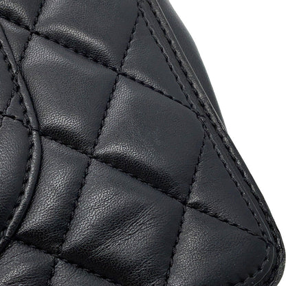 CHANEL Matelasse ChainShoulder Black Lambskin