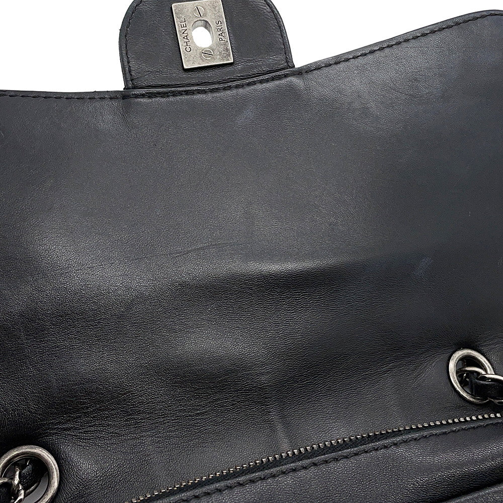 CHANEL Matelasse ChainShoulder Black Lambskin
