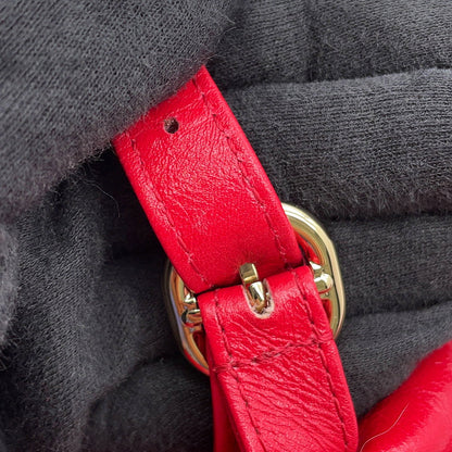 CHANEL Matelasse ChainBackpack RedAS2908 Leather