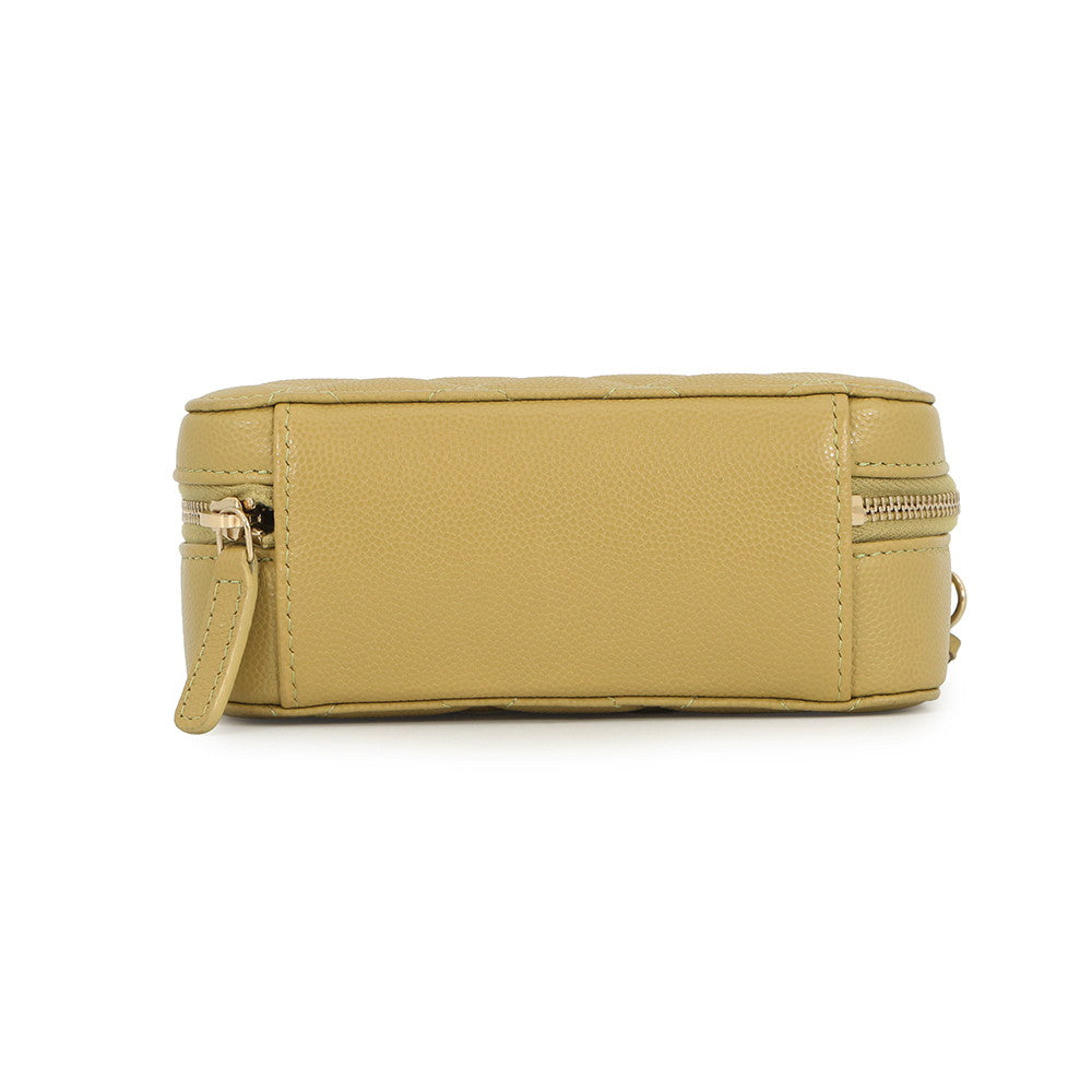 CHANEL ChainShoulder Mini Camera Bag Olive GreenAP2426 Caviar Leather