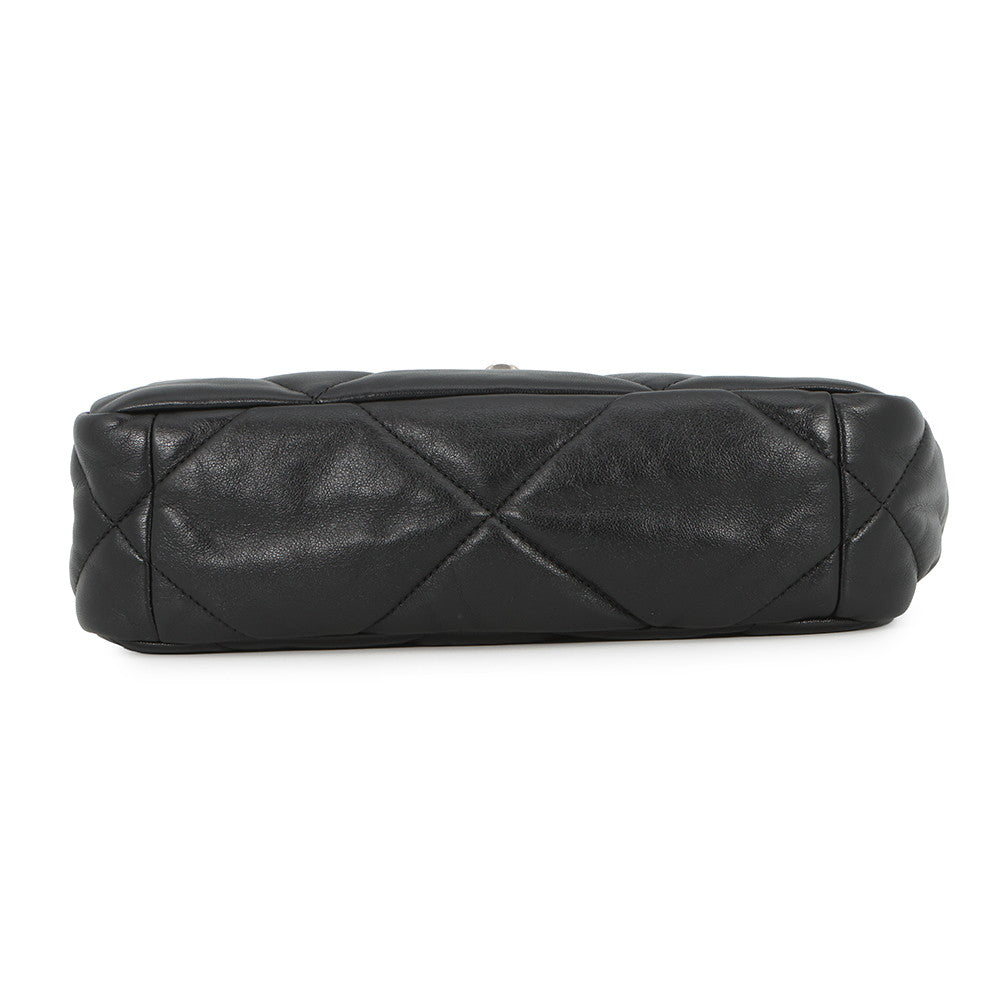 CHANEL CHANEL19 Matelasse Shoulder Bag BlackAS1160-B07327-94305 Shiny Lambskin