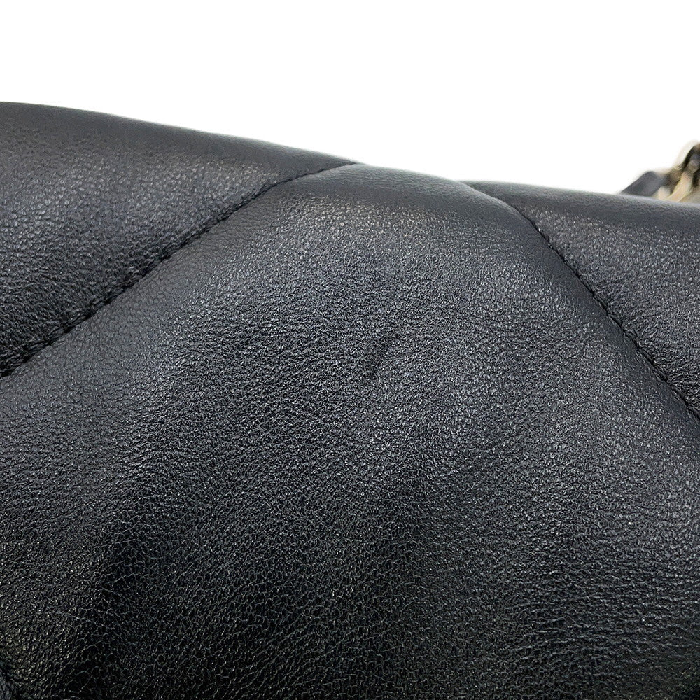 CHANEL CHANEL19 Matelasse Shoulder Bag BlackAS1160-B07327-94305 Shiny Lambskin