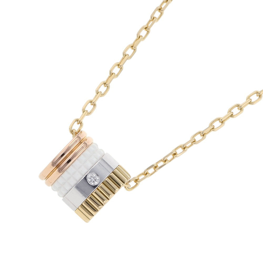 Boucheron Quatre White Pendant Size SmallJPN00550 K18YG K18WG K18PG Ceramic