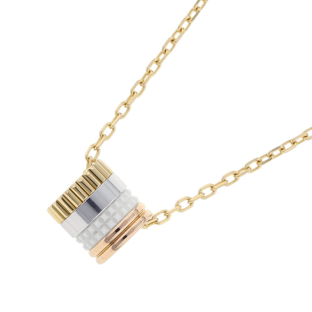 Boucheron Quatre White Pendant Size SmallJPN00550 K18YG K18WG K18PG Ceramic
