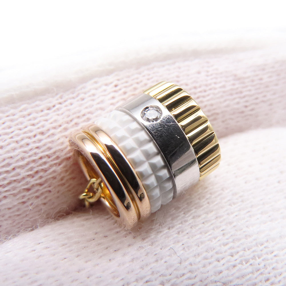 Boucheron Quatre White Pendant Size SmallJPN00550 K18YG K18WG K18PG Ceramic