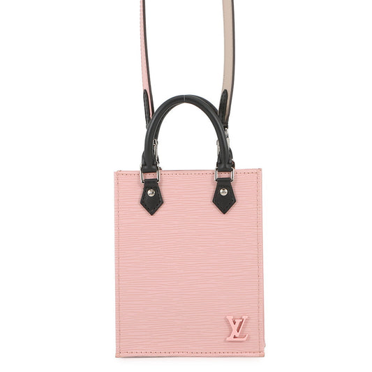 LOUIS VUITTON Petit Sac Plat Rose BallerineM69575 Epi Leather