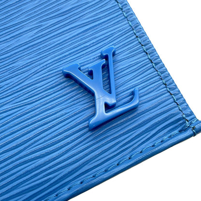 LOUIS VUITTON Petit Sac Plat BlueM80167 Epi Leather