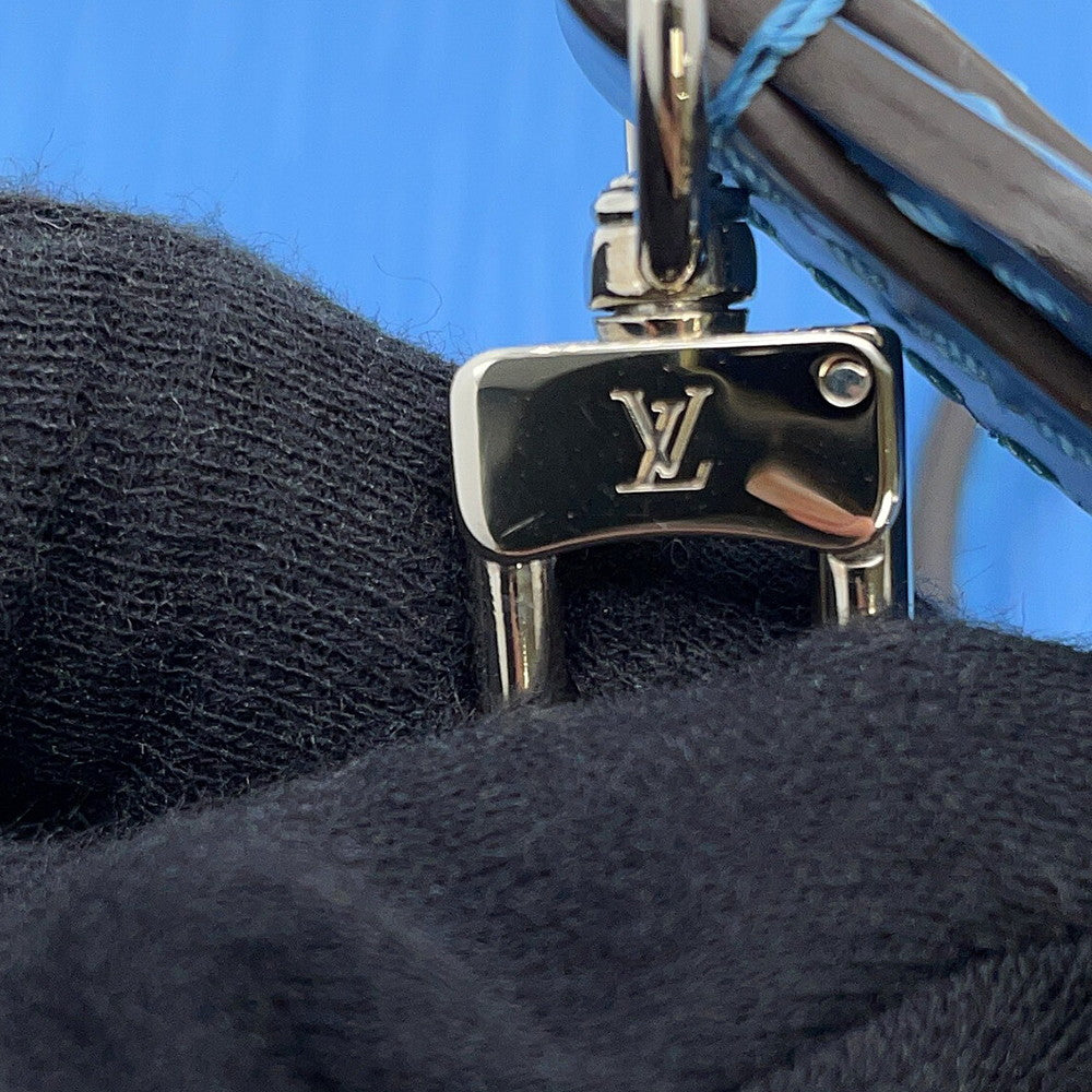LOUIS VUITTON Petit Sac Plat BlueM80167 Epi Leather
