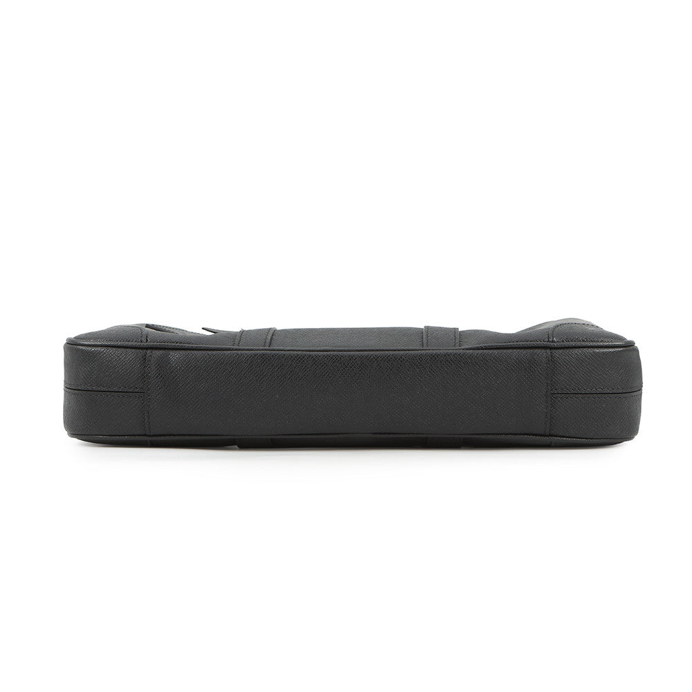 LOUIS VUITTON Porte Documan Voyagej BlackM30975 Taiga Leather
