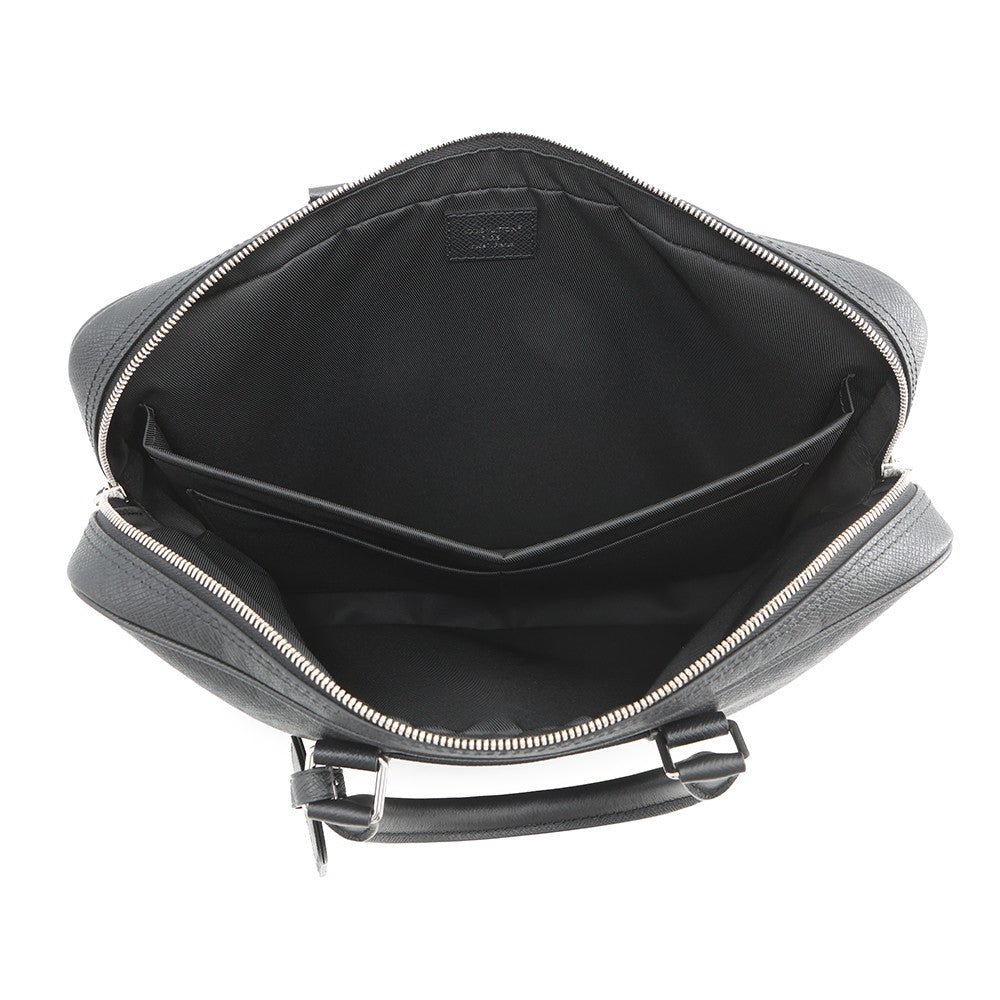 LOUIS VUITTON Porte Documan Voyagej BlackM30975 Taiga Leather