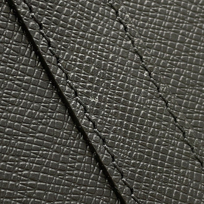 LOUIS VUITTON Porte Documan Voyagej BlackM30975 Taiga Leather