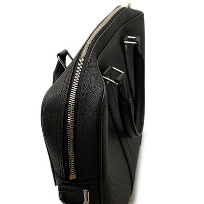 LOUIS VUITTON Porte Documan Voyagej BlackM30975 Taiga Leather