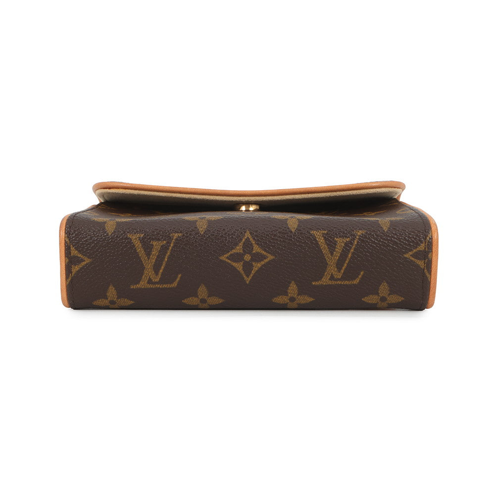 LOUIS VUITTON Pochette Florentine BeigeM51855 Monogram Size XS