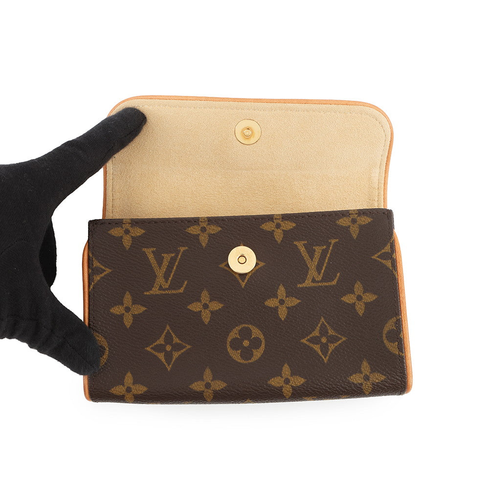 LOUIS VUITTON Pochette Florentine BeigeM51855 Monogram Size XS